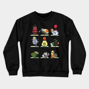 Avocado Yoga Halloween Monsters Crewneck Sweatshirt